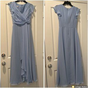 Elegant Light Blue Evening Gown